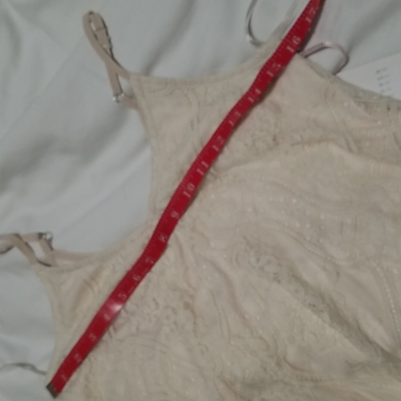 Lace Tank w/ fringe bottom NEW sz Small Blu Pepper - Picture 14 of 16